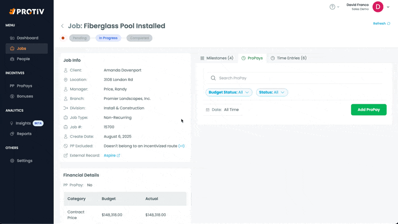 GROUP PROPAY APPROVALS