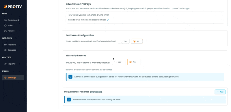 qualifiers and penalties